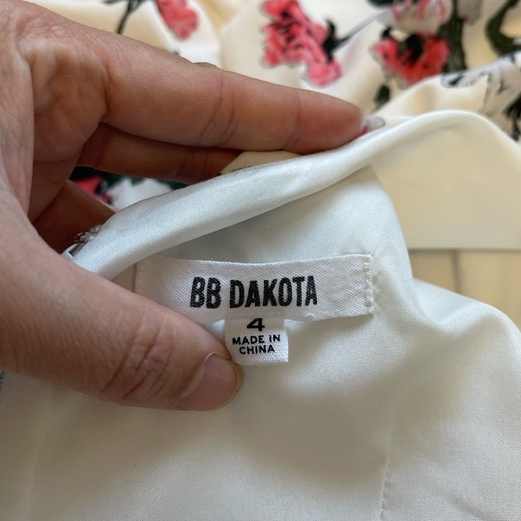 BB Dakota Emeli Floral Print Midi Dress Size 4 - Picture 7 of 8